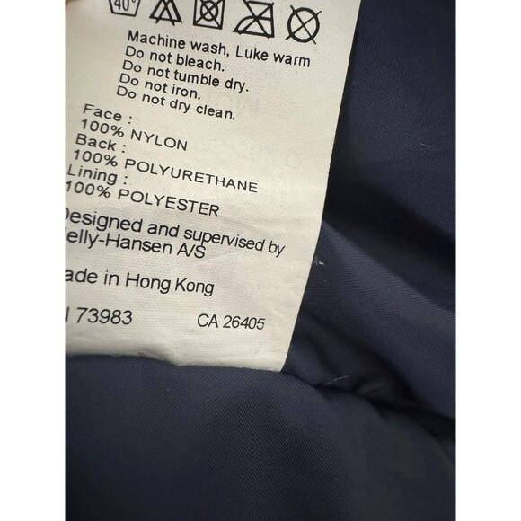 VTG Helly Hansen Men’s Parka Coat Jacket Blue Green Size M - Picture 5 of 5